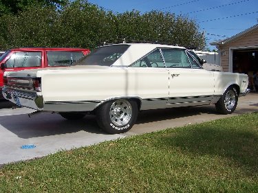 1967 Plymouth Satellite View Of Pasenger Side Back